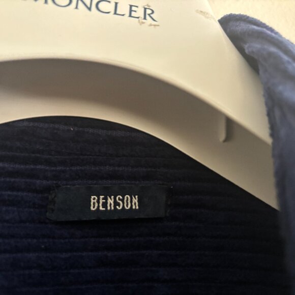 Benson Corduroy Blue Snap Button Overshirt Shirt Jacket - Small - Picture 8 of 16